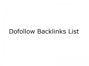 Dofollow Backlinks