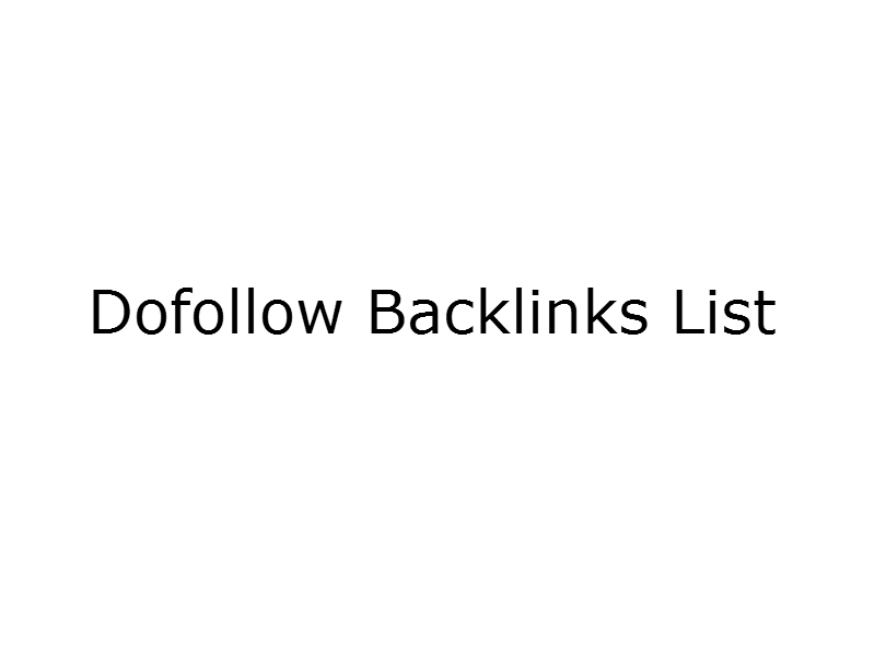 Dofollow Backlinks