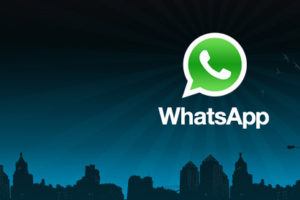 The WhatsApp is on the Via web browser