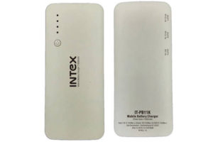 Intex started its new 11000mAh Power Bank – PB11K at Rs 1,099